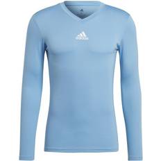 Men - Soccer Base Layer Tops Adidas Team Base Long Sleeve T-shirt Men - Team Light Blue