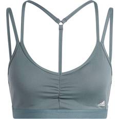 Adidas Yoga Essentials Light-Support Sports Bra - Blue Oxide