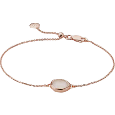 Monica Vinader Siren Fine Chain Bracelet - Rose Gold/Quartz