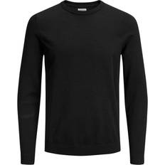 Jack & Jones Men Sweaters Jack & Jones Crew Neck Knitted Pullover - Black