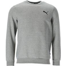 Puma Herre Gensere Puma Essentials Small Logo Crew Neck Sweatshirt - Medium Gray Heather