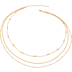 Monica Vinader Layered Chain Necklace - Gold