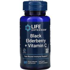 Life Extension Black Elderberry + Vitamin C 60