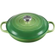 Le Creuset Bamboo Green Signature Cast Iron Round med lock 3.5 L 30 cm