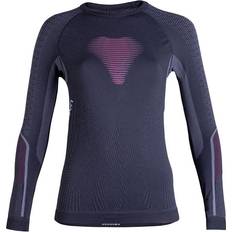 UYN Visyon UW Long Sleeve Shirt Women - Charcoal/Raspberry/White