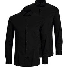 Jack & Jones Super Slim Fit Shirt 2-pack - Black