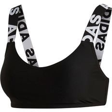 Adidas Women Branded Beach Bikini Top - Black/White