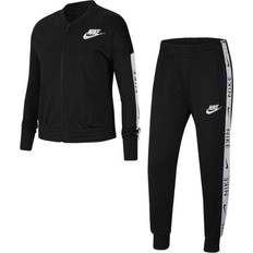 Polyester Tracksuits Nike Kid's Sportswear Tracksuit - Black/White (CU8374-010)