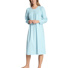 Bluesign /FSC (The Forest Stewardship Council)/Fairtrade/GOTS (Global Organic Textile Standard)/GRS (Global Recycled Standard)/OEKO-TEX/RDS (Responsible Down Standard)/RWS (Responsible Wool Standard) Sleepwear Calida Soft Cotton Nightdress - Light Blue