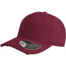 Røde Capser Atlantis Cargo Weathered Visor 5 Panel Cap - Burgundy