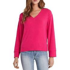 Vince Camuto Ribbed Top - Pink