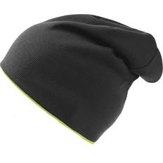 Atlantis Extreme Reversible Jersey Slouch Beanie - Black/Safety Green