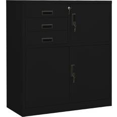vidaXL Office 3 Drawers with 3 Sections Cabinet