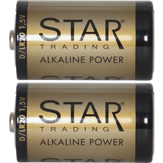 Star Trading D Alkaline Power Longlife Compatible 2-pack