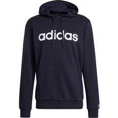 Adidas Essentials French Terry Linear Logo Hoodie - Legend Ink/White