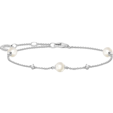 Thomas Sabo Charm Club Delicate Bracelets - SIlver/Pearl/Transparant