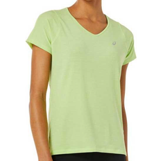 Asics V-Neck SS Top Women - Lime Green