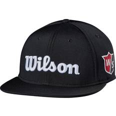 Wilson Golf Caps Wilson Tour Flat Brim Hat - Black