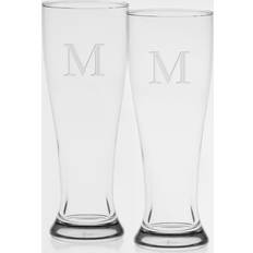 Glass Beer Glasses Culver Monogram Beer Glass 16fl oz 2