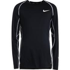 Nike Pro Dri-FIT Tight-Fit Long-Sleeve Top Men - Black/White/White