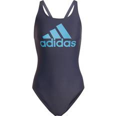 Adidas Women's SH3.RO Big Logo Swimsuit - Shadow Navy/Sky Rush