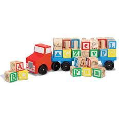 Stacking Toys Melissa & Doug Alphabet Blocks Wooden Truck
