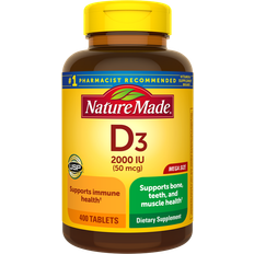 Vitamins for teeth Nature Made Vitamin D3 2000iu 400