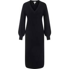 Nylon - XL Kjoler Object Malena Knitted Dress- Black