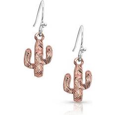 Montana Silversmiths Desert Darling Cactus Earrings - Rose Gold/Silver