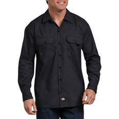 Dickies Shirts Dickies Flex Relaxed Fit Long Sleeve Twill Work Shirt - Black