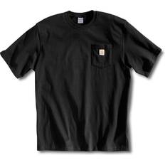 Tops Carhartt Heavyweight Short Sleeve Pocket T-shirt - Black
