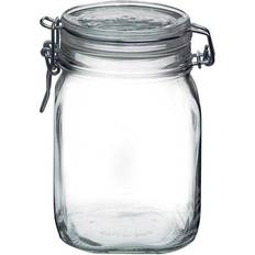 Luminarc Working 14 oz. Glass Storage Jar and Cooler with White