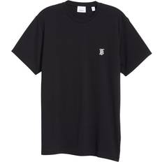 Burberry M - Men T-shirts Burberry Parker Embroidered Logo T-shirt - Black