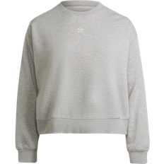 adidas Women's Originals Adicolor Essentials Crew Sweatshirt Plus Size - Medium Grey Heather