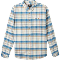 O'Neill Redmond Plaid Stretch Flannel Shirt - Bone