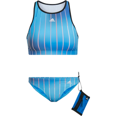 Adidas Women's Melbourne Print Bikini Set - Blue Rush/Black/White
