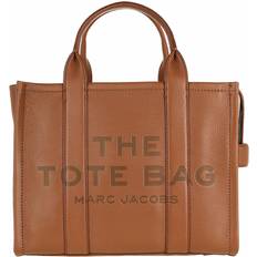 Brune Håndvesker Marc Jacobs The Leather Small Tote Bag - Argan Oil