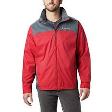 Red Rain Clothes Columbia Men's Glennaker Lake Jacket - Mountain Red/Graphite