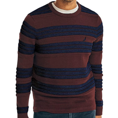 Nautica Striped Sweater - Burgundy