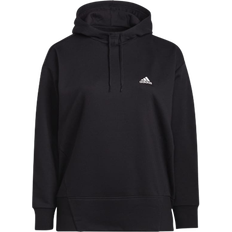 Adidas Women's Essentials Studio Hoodie Plus Size - Black/White