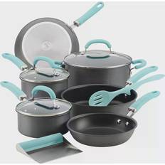 Red Cookware Sets Rachael Ray Create Delicious Cookware Set with lid 11 Parts