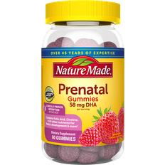 Nature Made Prenatal Gummies with 58mg DHA Mixed Berry 60