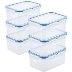 Basicwise Small BPA-Free Plastic Food Cereal Containers with