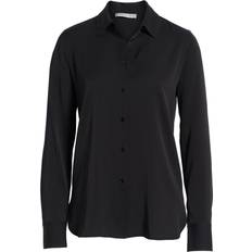 Vince Slim Silk Blouse - Black