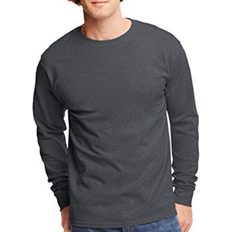 Hanes 1901 Men's Long Sleeve T-Shirt - Slate S 