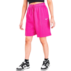 Nike Sportswear Essential Fleece High-Rise Shorts Women's - Olive Aura/Citron Tint/Black/Amethyst Ash