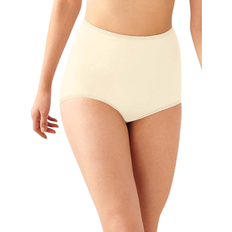 Bali Women's Lacy Skamp Brief Panty, White, 6 