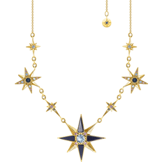 Thomas Sabo Royalty Stars Necklace - Gold/Multicolour