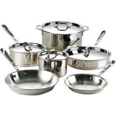 All-Clad Copper Core Cookware Set with lid 10 Parts