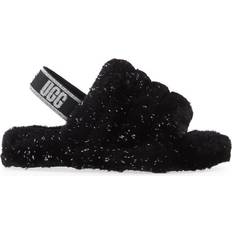 Slippers UGG Toddler Fluff Yeah Metallic Sparkle - Black